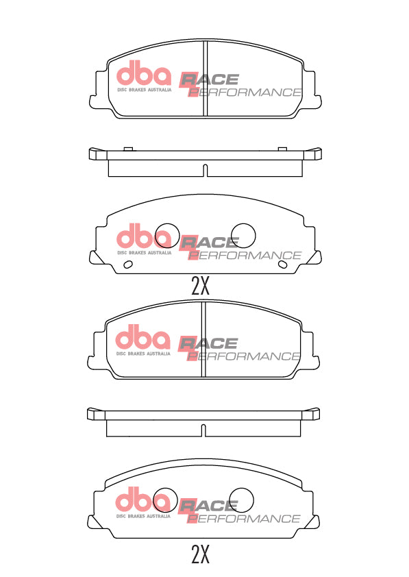 Race Brake Pads Chev & Holden 2006-2014 Front DB1765RP - DBA