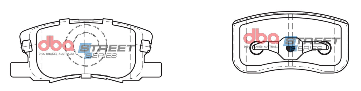Ss Street Series Brake Pads Mitsubishi Colt Rg 1.5L 4A91 2004-2010 Front DB1796SS - DBA