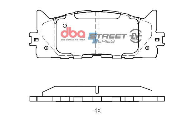 Ssev Street Series Brake Pads Toyota Corolla Hybrid 2010 On/Lexus ES300H Hybrid 2013/DAIHATSU Altis Hybrid 201 DB1800SSEV - DBA