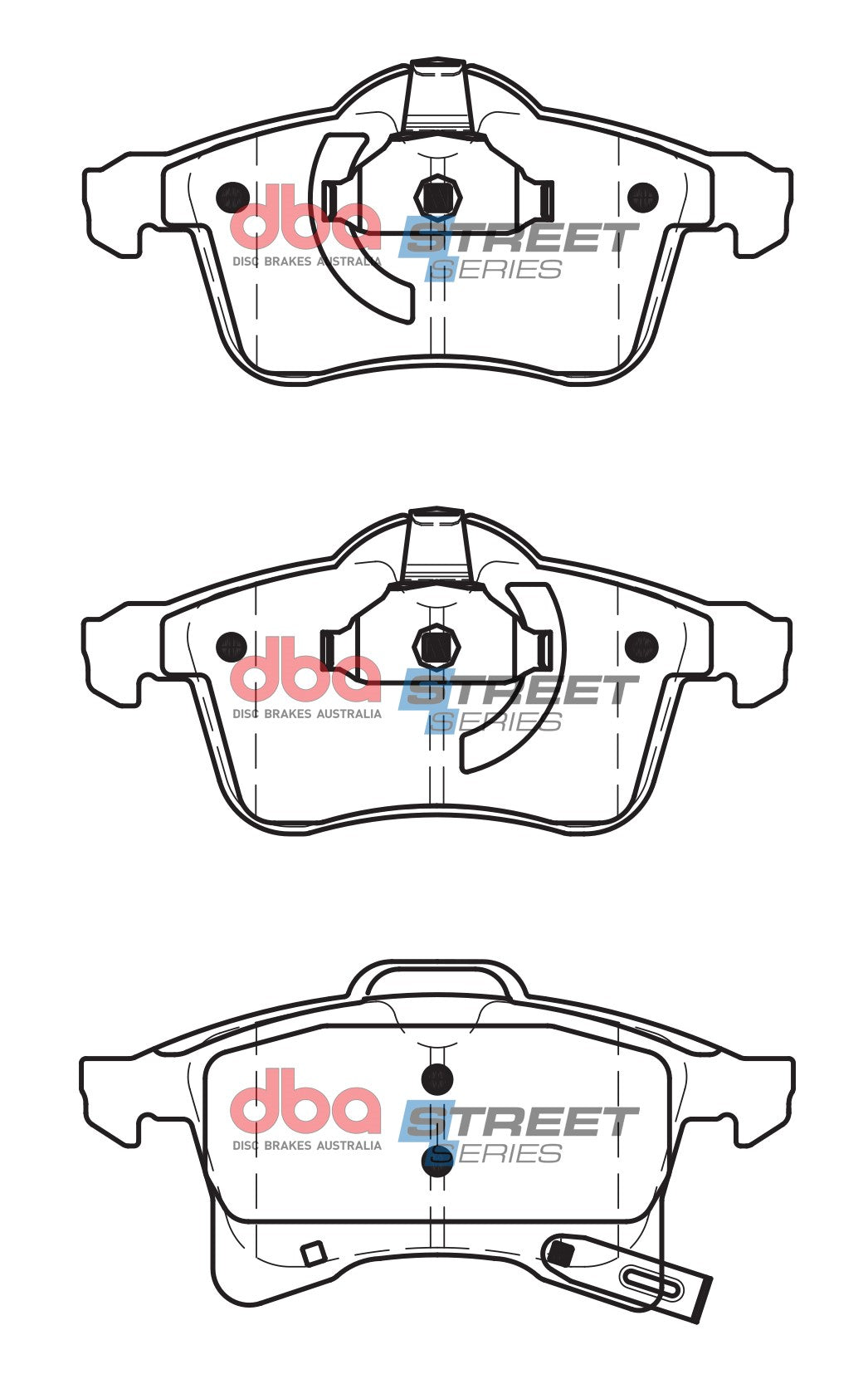 Ss Street Series Brake Pads Holden Astra & Combo 1998-2011 Front(suits Wear Sensor DBAWS1132 DBAWS1141 DBAWS1186 ) DB1808SS - DBA