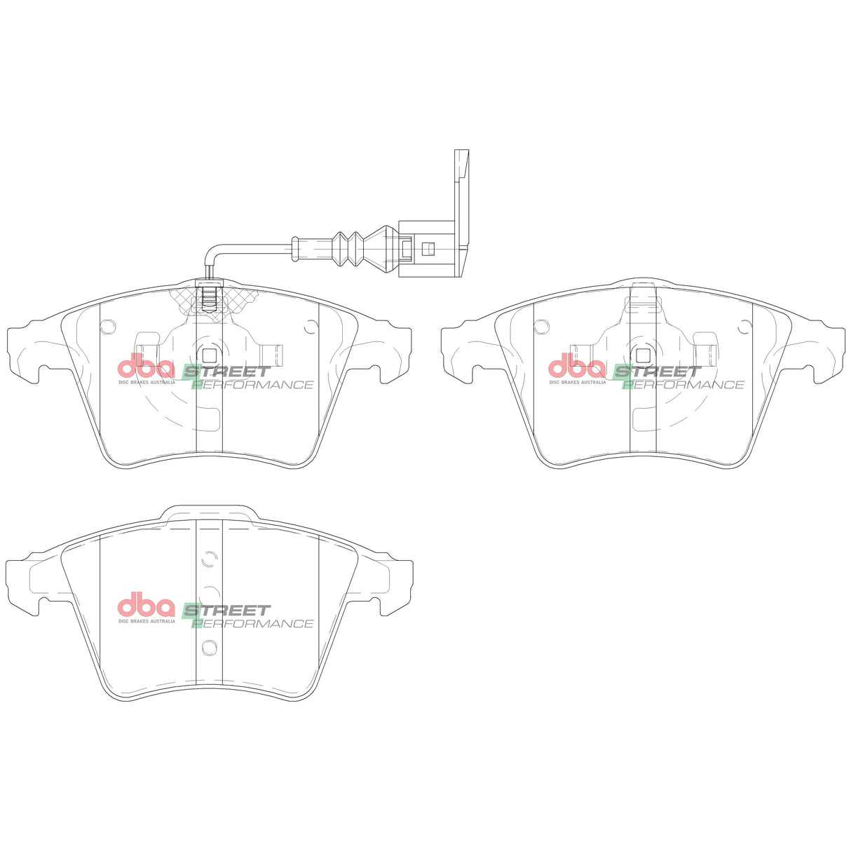 Sp Street Performance Brake Pads Volkswagen Transporter 2004-2014 Front DB1947SP - DBA