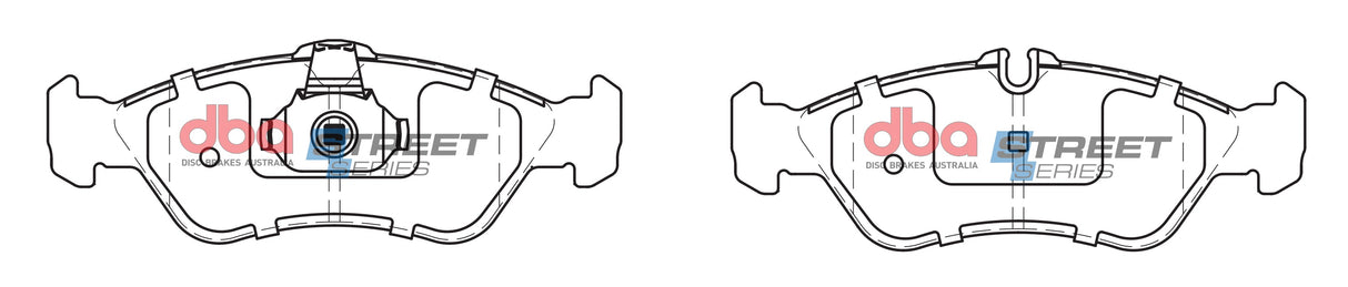 Ss Street Series Brake Pads Mercedez Benz Sprinter 1995 2006 Rear(suits Wear Sensor DBAWS1102 ) DB1960SS - DBA