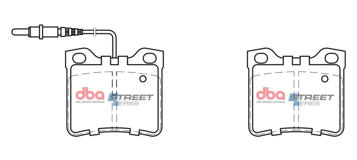 Ss Street Series Brake Pads Mercedes-Benz Vito Rear(suits Wear Sensor DBAWS1181 ) DB1988SS - DBA