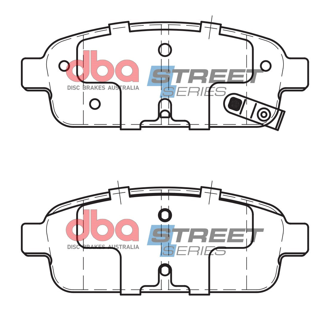 Ss Street Series Brake Pads Daewoo/Holden & Opel 2009-2014 Rear DB1990SS - DBA