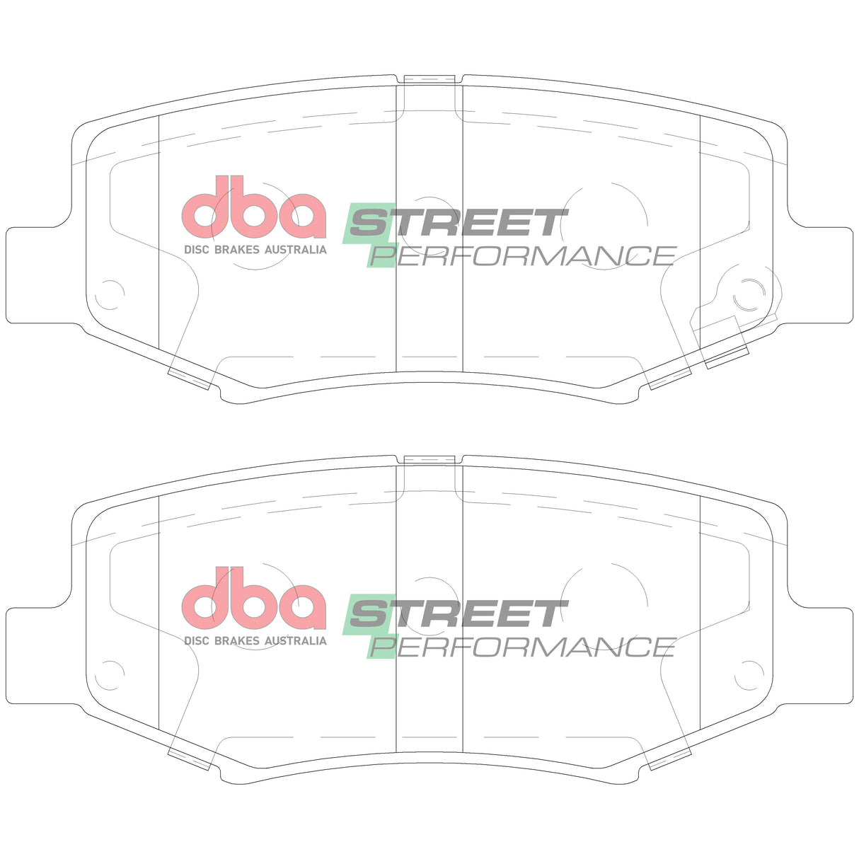 Sp Street Performance Brake Pads Dodge & Jeep 2007-2014 Rear DB2003SP - DBA