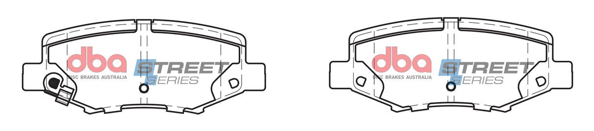 Ss Street Series Brake Pads Dodge & Jeep 2007-2014 Rear DB2003SS - DBA