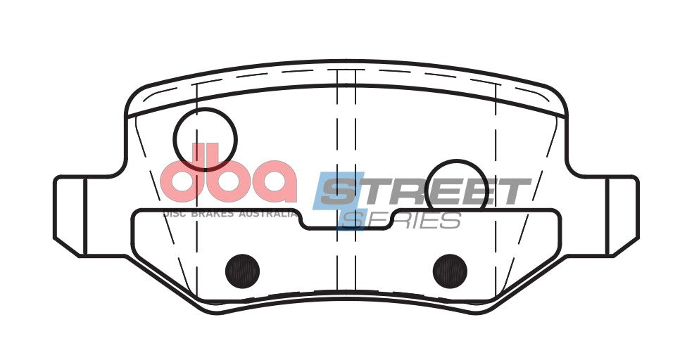 Ss Street Series Brake Pads Mercedes-Benz A Class 1997 2012 Rear DB2020SS - DBA