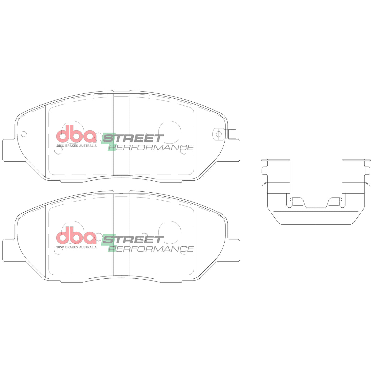 Sp Street Performance Brake Pads Hyundai & Kia 2007-2014 Front DB2034SP - DBA