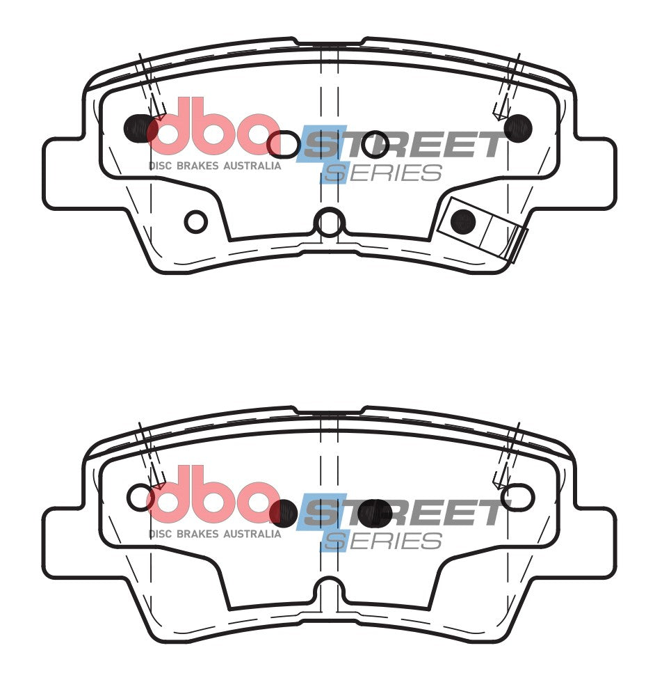Ss Street Series Brake Pads Hyundai/Kia RIO/I30/I40/2005-> Kona N Line/Prem 2020-21 Rear DB2076SS - DBA