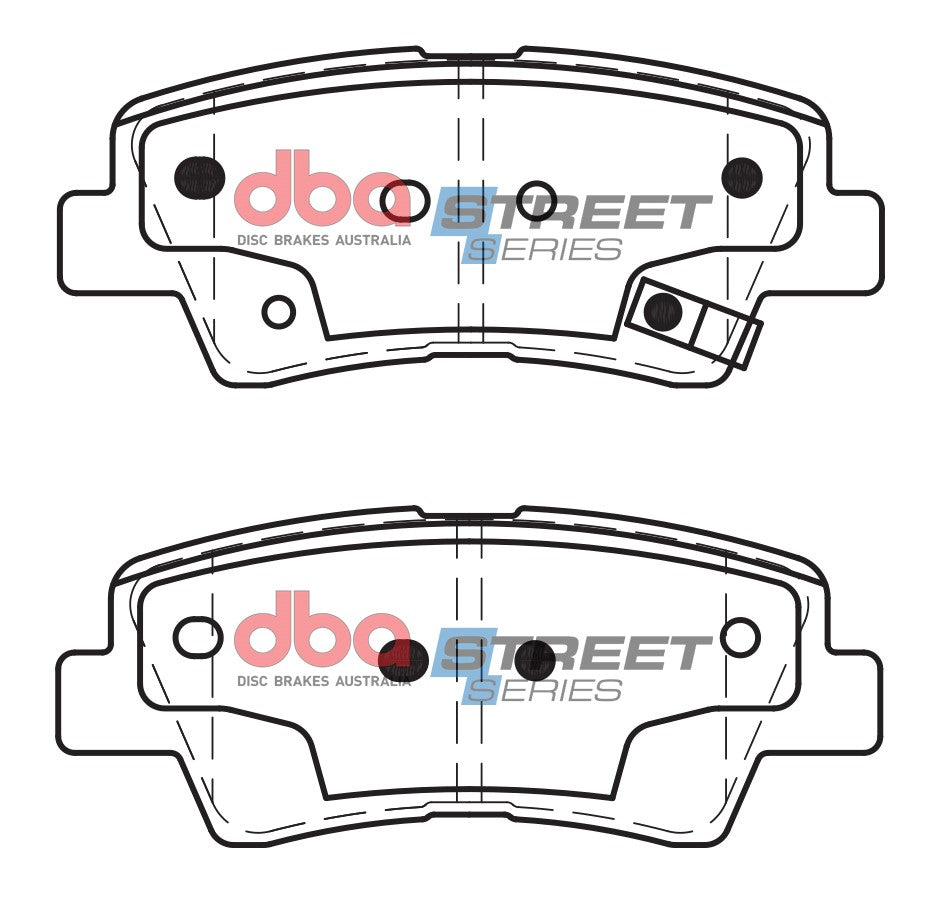 Ss Street Series Brake Pads Hyundai I30 2013-17 Rear DB2088SS - DBA