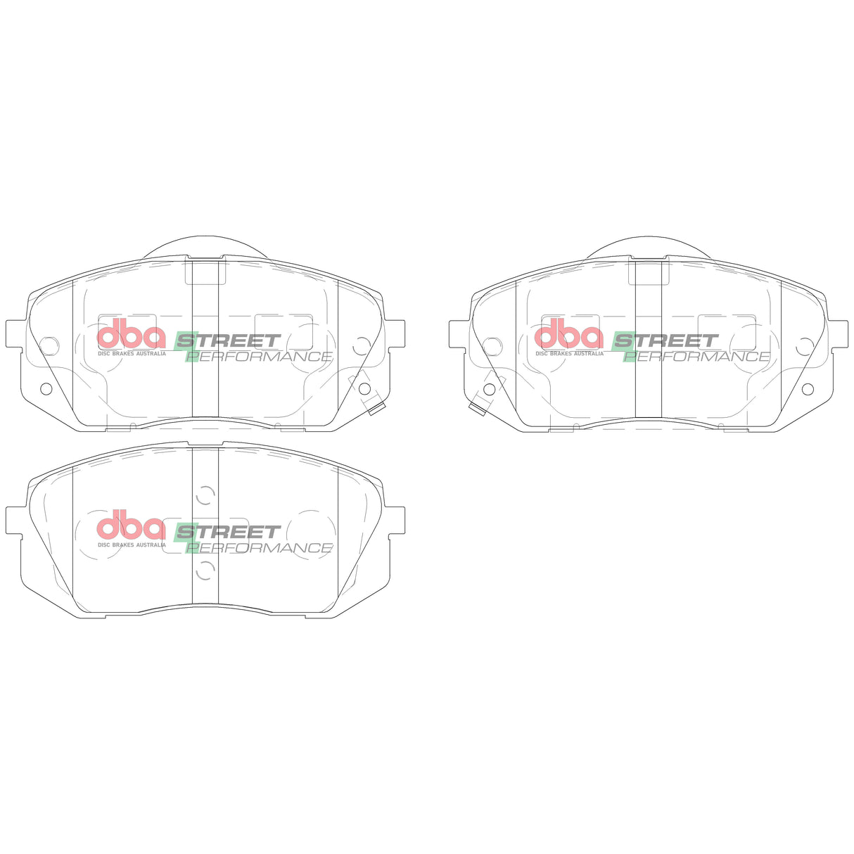 Sp Street Performance Brake Pads Hyundai I40 I45 IX35/KIA SPORTAGE/2010-> Front DB2174SP - DBA