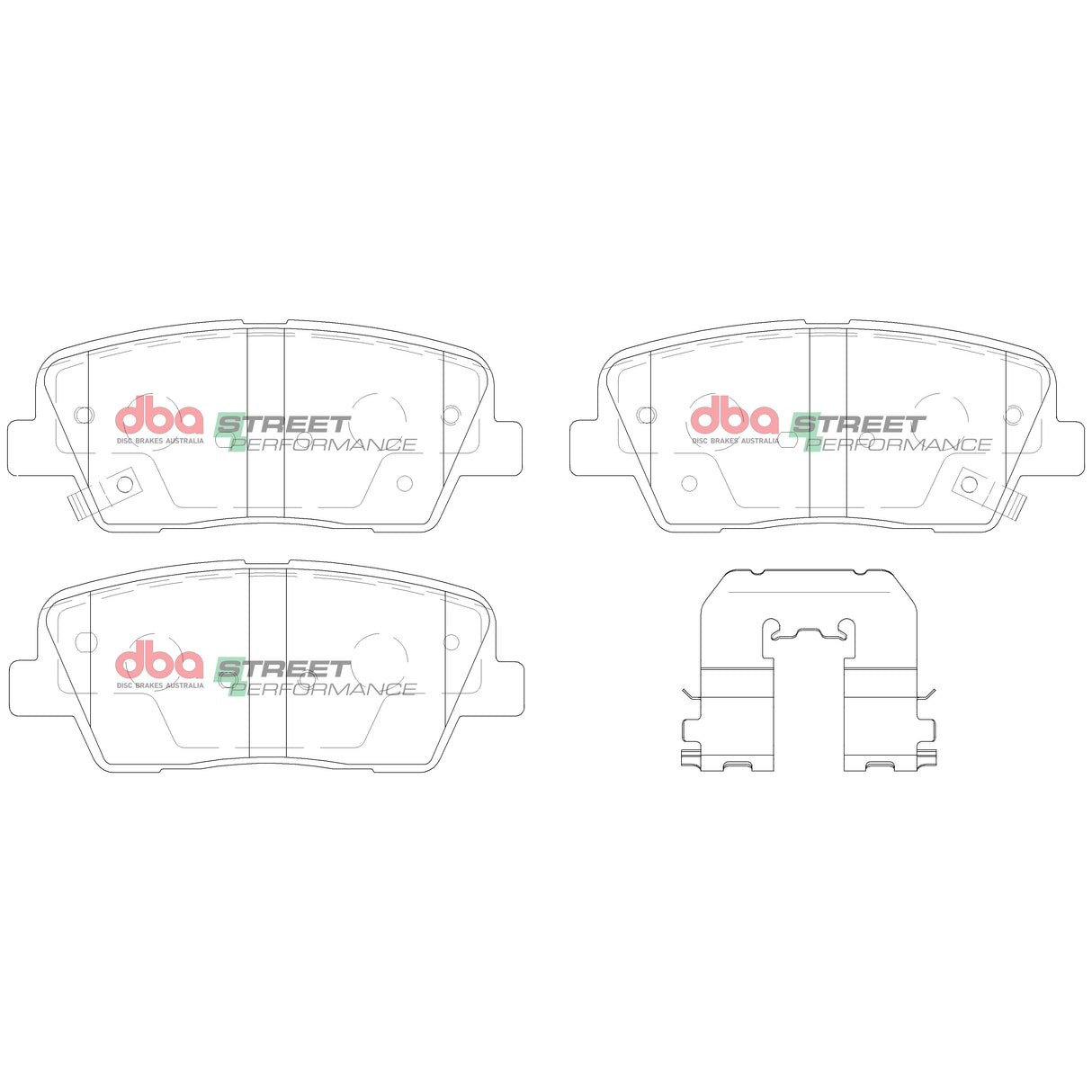 Sp Street Performance Brake Pads Hyundai/Kia 2009 2014 Rear DB2178SP - DBA
