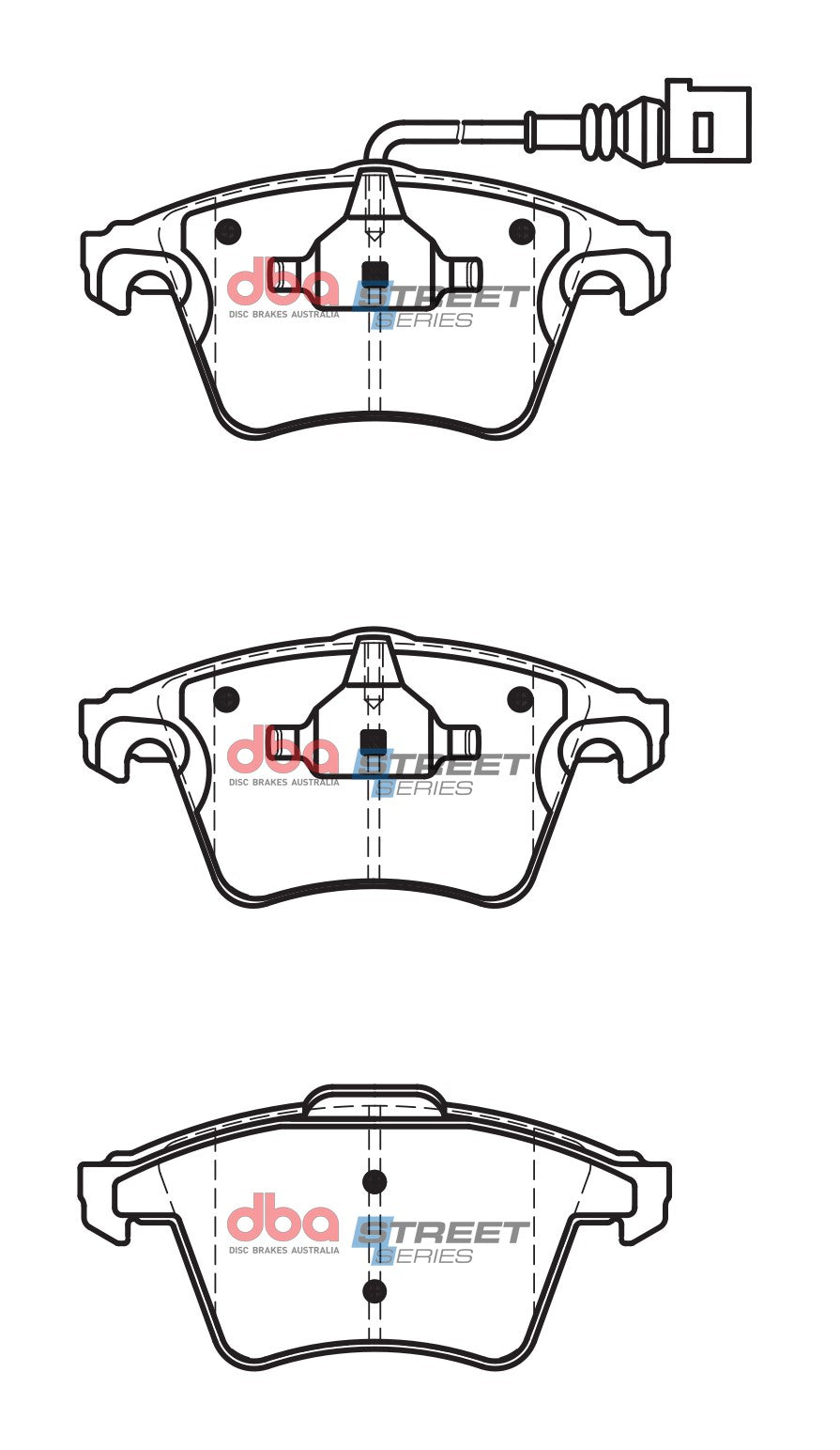 Ss Street Series Brake Pads Volkswagon Multivan/Toureg/Transporter 2003 2015 Front(suits Wear Sensor DBAWS1117 ) DB2199SS - DBA