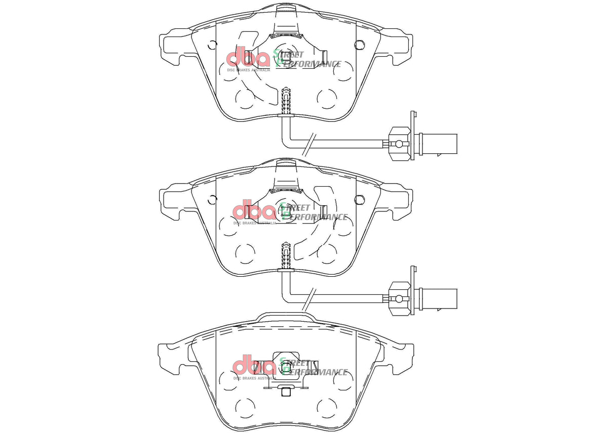 Sp Performance Brake Pads Volkswagen Eos Passat 2005-2016 Front DB2210SP - DBA