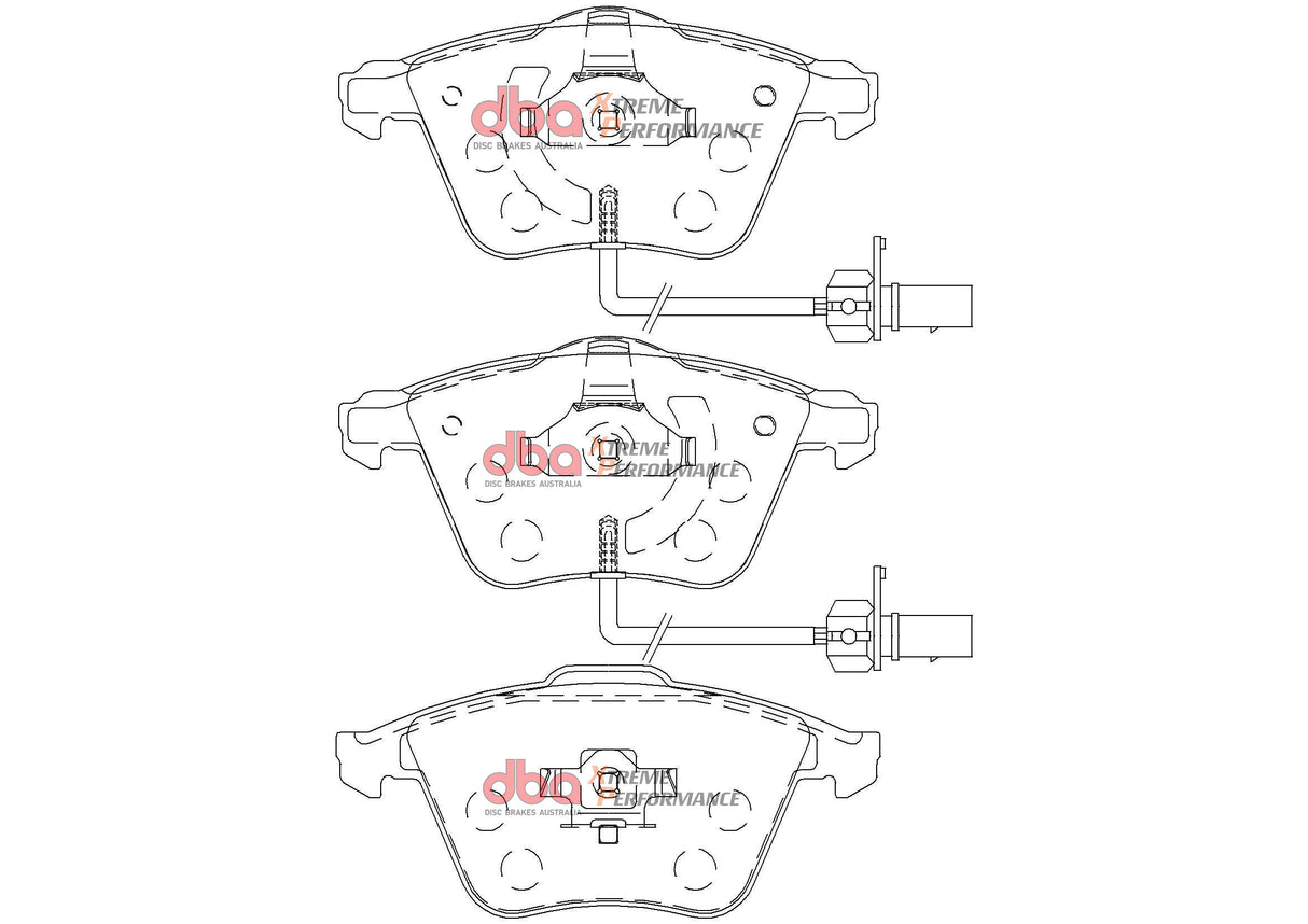 Xp Performance Brake Pads Volkswagen Eos Passat 2005-2016 Front DB2210XP - DBA