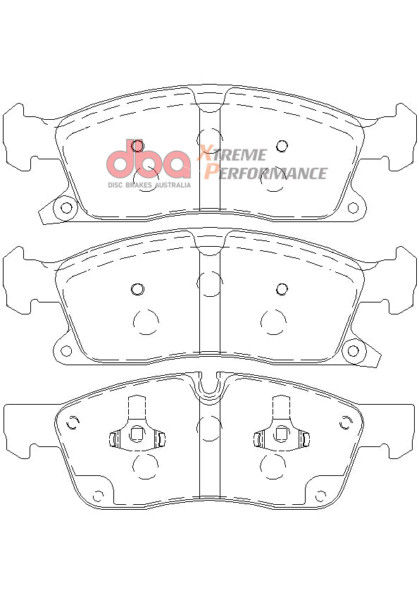 Xp Performance Brake Pads Jeep Grand Cherokee Wk Front(suits Wear Sensor DBAWS1108 ) DB2216XP - DBA