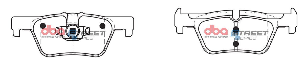Ss Street Series Brake Pads Bmw Series 1 2 4 2011 On Rear(suits Wear Sensor DBAWS1067 DBAWS1070 ) DB2224SS - DBA