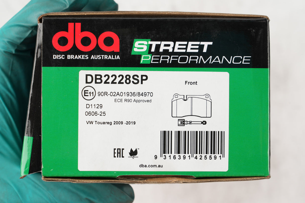 Sp Performance Brake Pads Volkswagen Touareg Front(suits Wear Sensor DBAWS1115 ) DB2228SP - DBA
