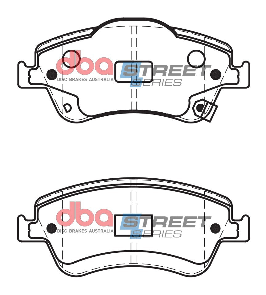 Ss Street Series Brake Pads Toyota Auris 2006 On Front DB2230SS - DBA