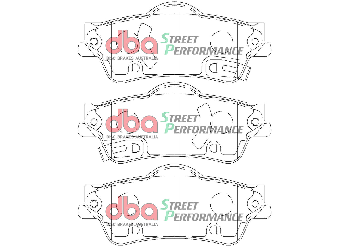 Sp Performance Brake Pads Holden Commodore Vf 2013-2017 Pbr Rear DB2267SP - DBA