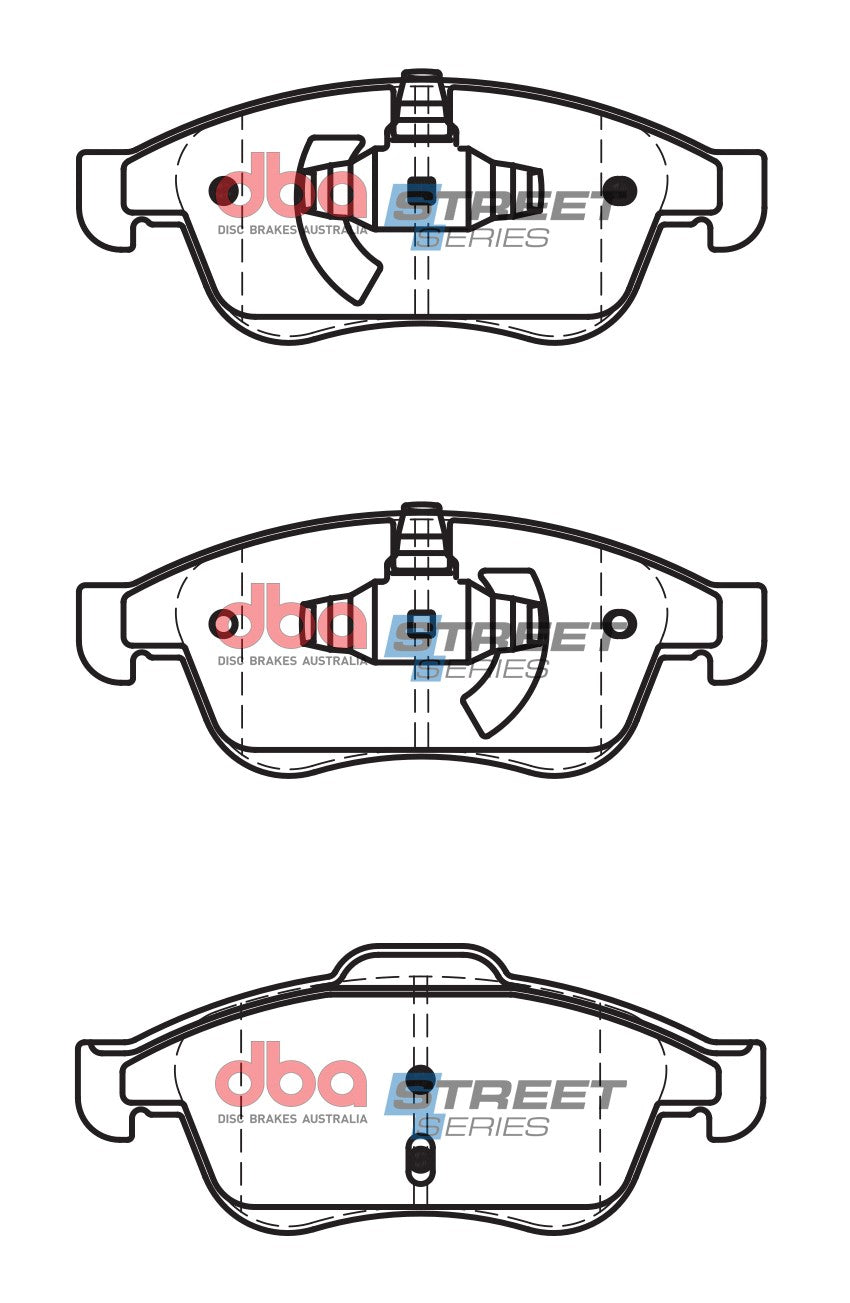 Ss Street Series Brake Pads Renault Megane/Cc 2008 On Front DB2276SS - DBA