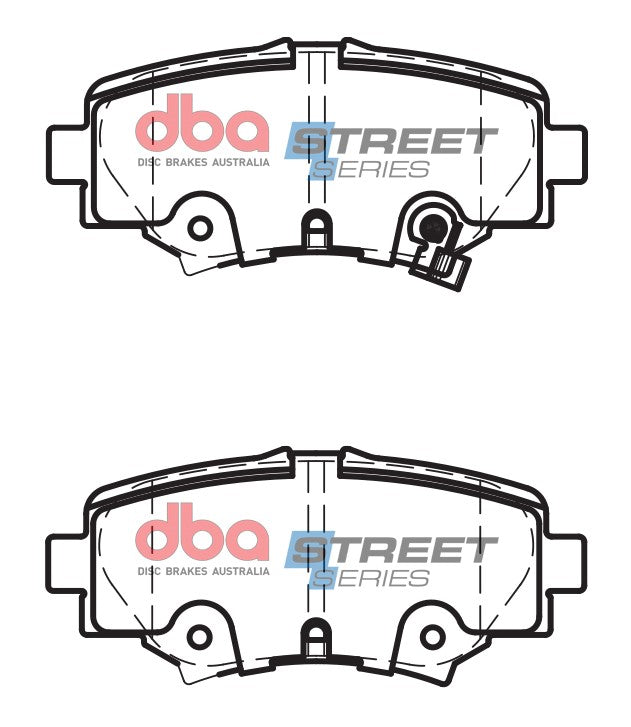 Ss Street Series Brake Pads Mazda 3 Bm BN/2013-> Rear DB2331SS - DBA