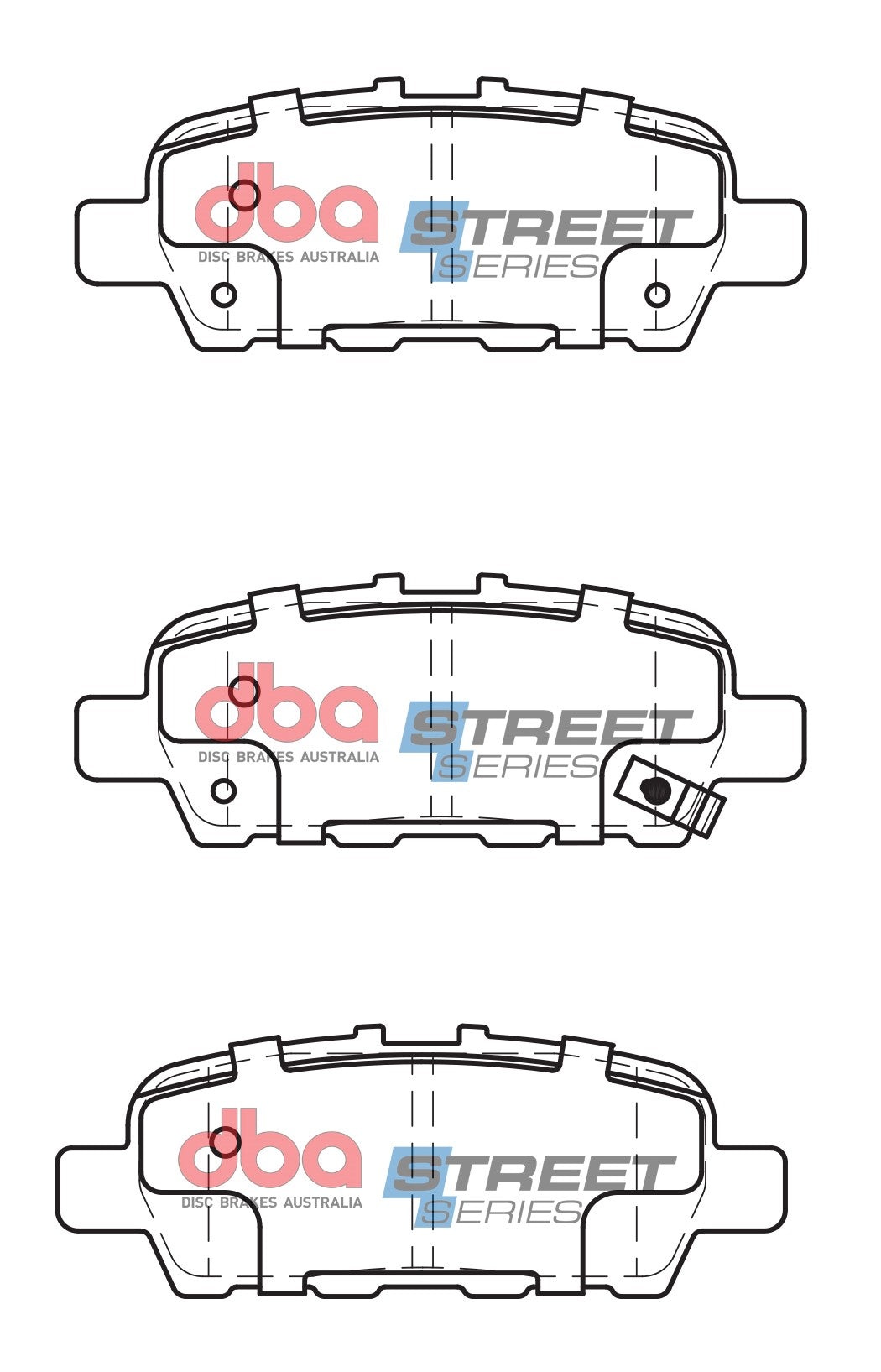 Ss Street Series Brake Pads Nissan X-Trail/Altima/Pathfinder 2013 On Rear DB2340SS - DBA