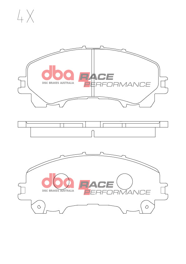 Race Brake Pads Nissan Skyline 370Z Z/Inifinti Fx G M Q Series. 2008 -> Front DB2341RP - DBA
