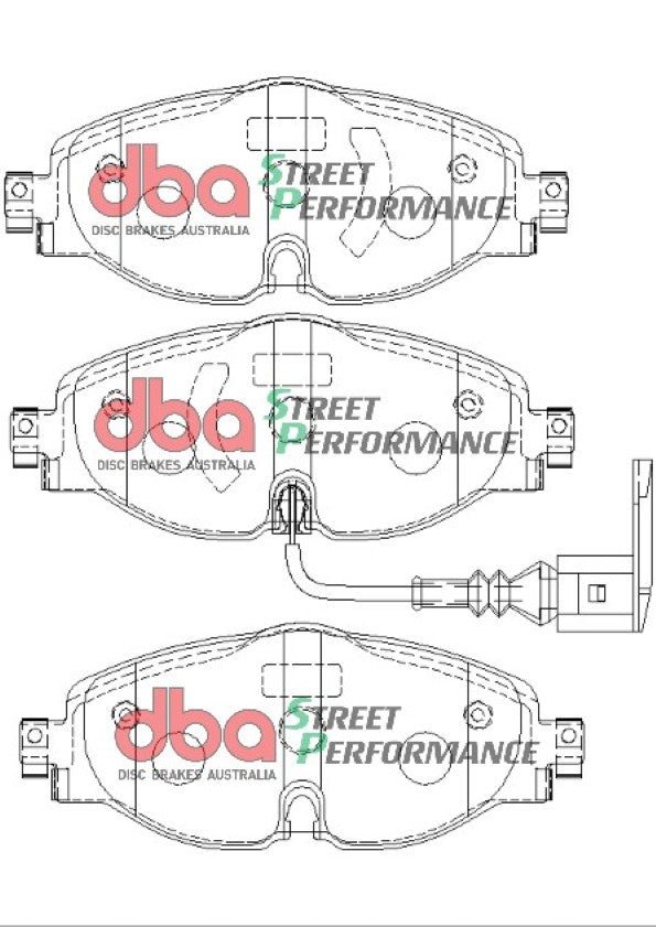 Sp Performance Brake Pads Volkswagen Golf MK7 Front R90 Approved DB2383SP - DBA