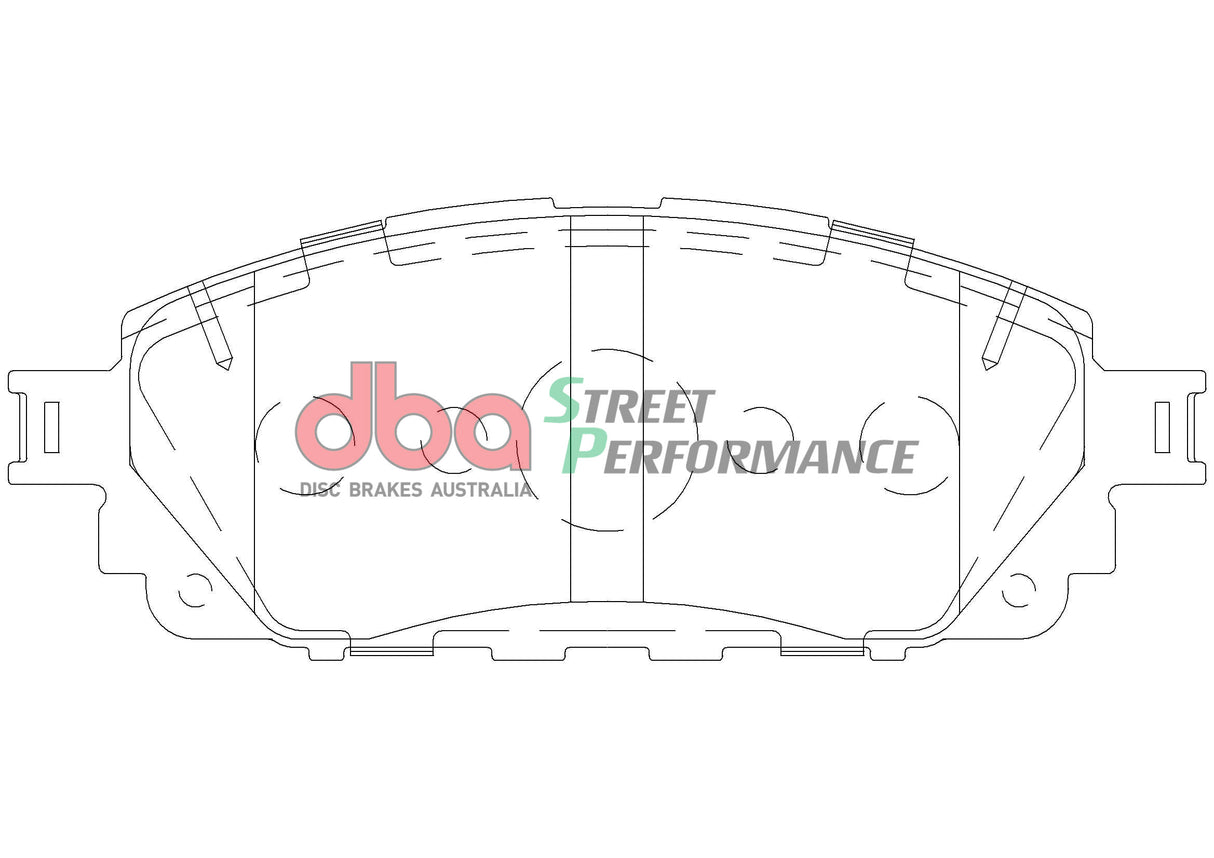 Sp Performance Brake Pads Toyota Hi Lux 5/2015 On 296MM Rotor Front DB2396SP - DBA