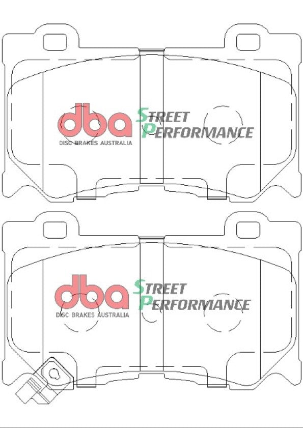 Sp Performance Brake Pads Nissan 370Z Akebono Caliper Front DB2400SP - DBA