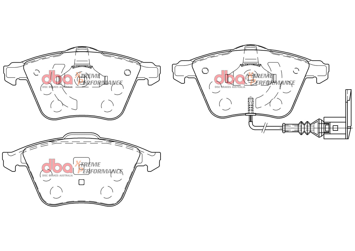 Xp Performance Brake Pads Audi A3 Front DB2402XP - DBA
