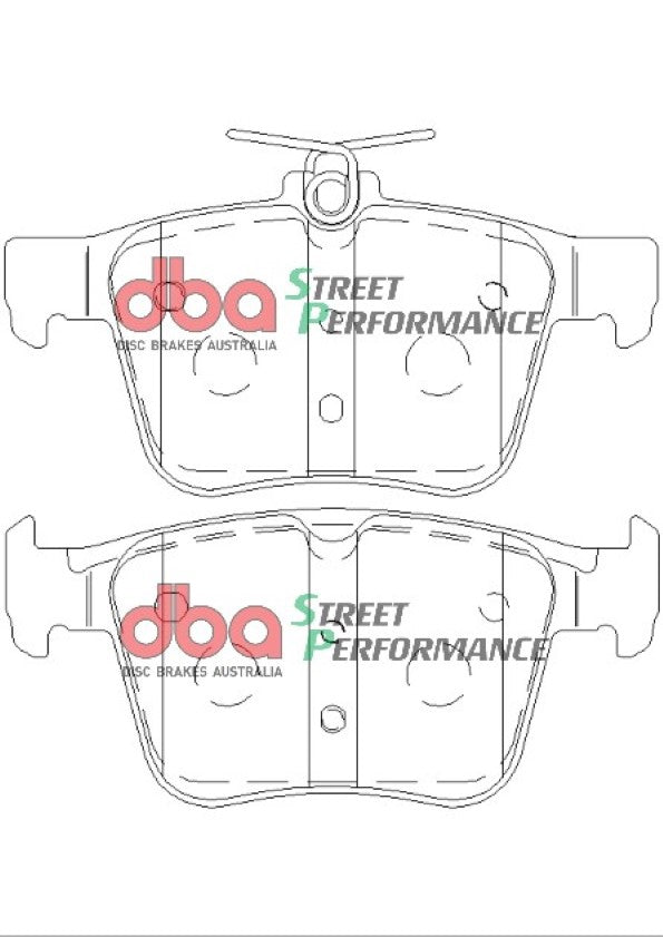Sp Performance Brake Pads Volkswagen Golf MK7 Rear DB2415SP - DBA