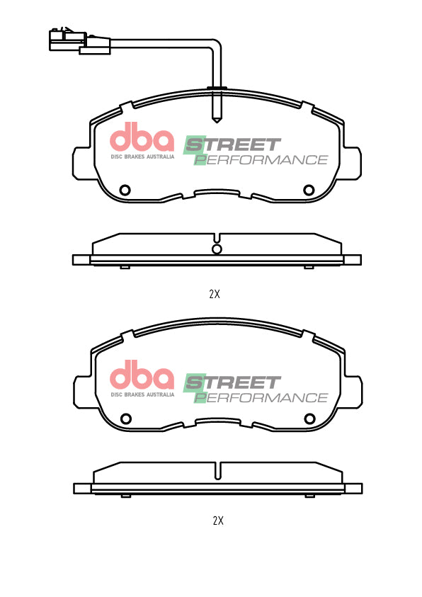 Sp Performance Brake PadsRenault Master Swb Lower 2013-> Front DB2476SP - DBA