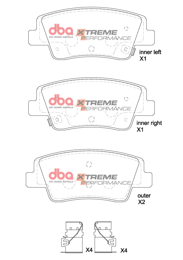 Xp Performance Brake Pads Hyundai Ioniq 5/KIA EV6 2022 On Front DB2648XP - DBA
