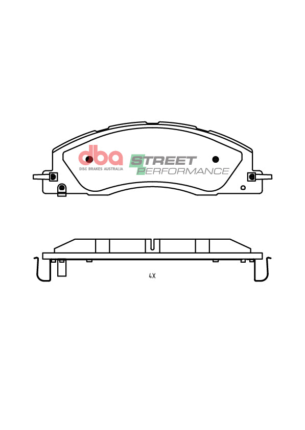 Sp Performance Brake PadsRam 2500 3500 (Dj) 6.7 D 4WD 2015-> Front DB2705SP - DBA