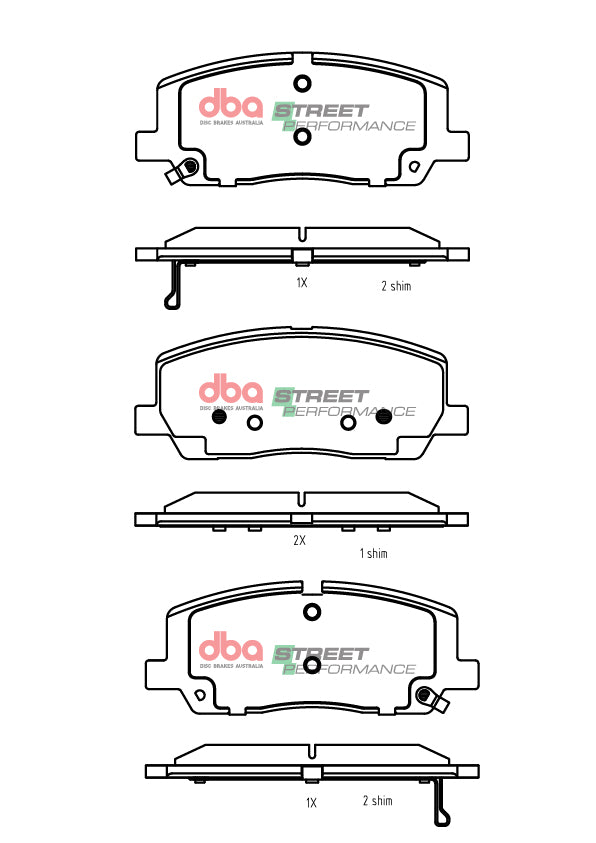 Sp Performance Brake Pads Genesis GV80 Suitable For Vehicles With 19\ Wheels (360MM Brake Rear DB2756SP - DBA