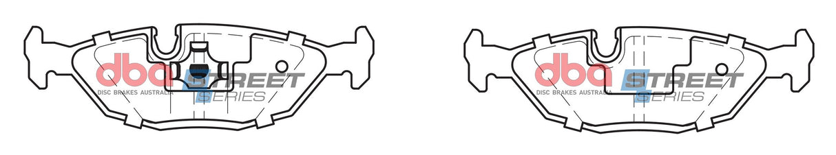 Ss Street Series Brake Pads Bmw 3/5/6/7/Z1 Rear DB296SS - DBA