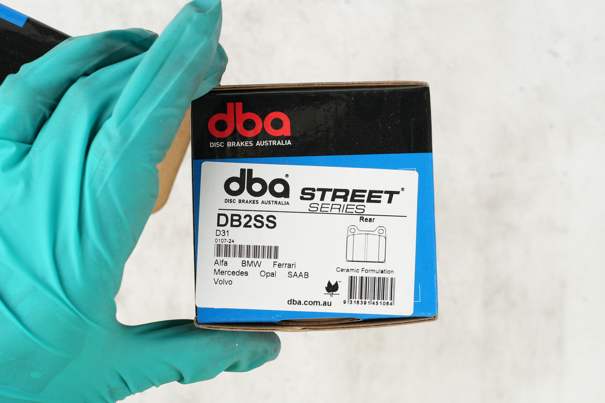 Ss Street Series Brake Pads Alfa/BMWithFerrari/Mercedes/Opal/Saab & Volvo 1972-04 Rear DB2SS - DBA