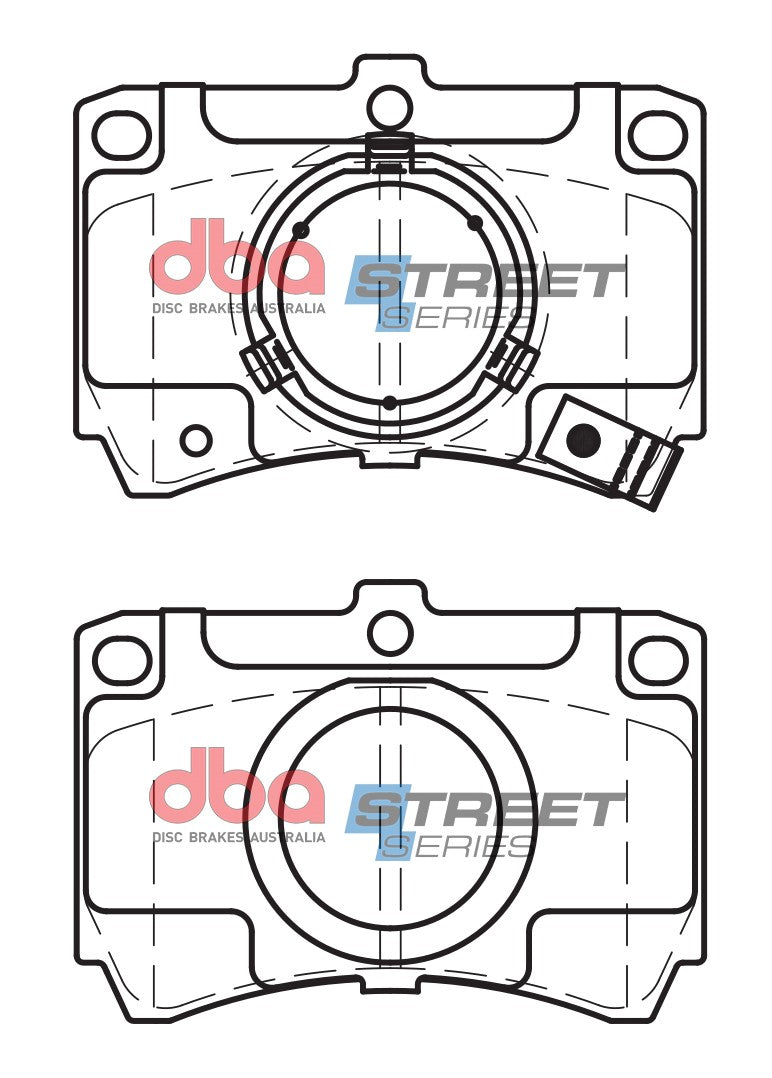 Ss Street Series Brake Pads Ford & Mazda 1985-1994 Front DB406SS - DBA