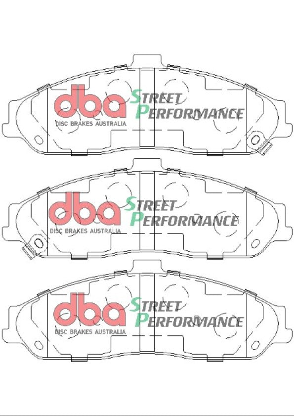 Sp Performance Brake Pads Ford Falcon Ba XR6 XR8 With C5 C6 Caliper/Fpv With Pbr Caliper 02-05 Front DB7599SP - DBA