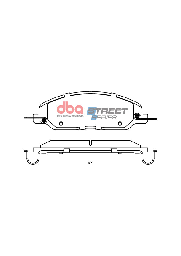 Ss Street Series Brake Pads Ford Mustang 2010 4.6L 235KW 2005-2010 Front DB7986SS - DBA