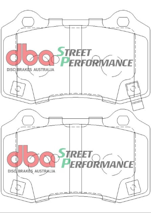 Sp Performance Brake Pads Jeep Grand Cherokee Srt Rear DB8805SP - DBA