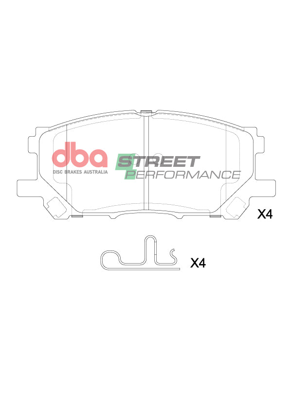 Sp Performance Brake Pads Lexus Rc-F (Sumitomo Caliper) 2014-2019 Rear DB8890SP - DBA