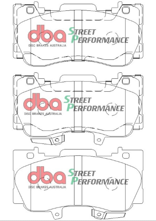 Sp Performance Brake Pads Ford Mustang 2015 4 Piston Front DB9011SP - DBA