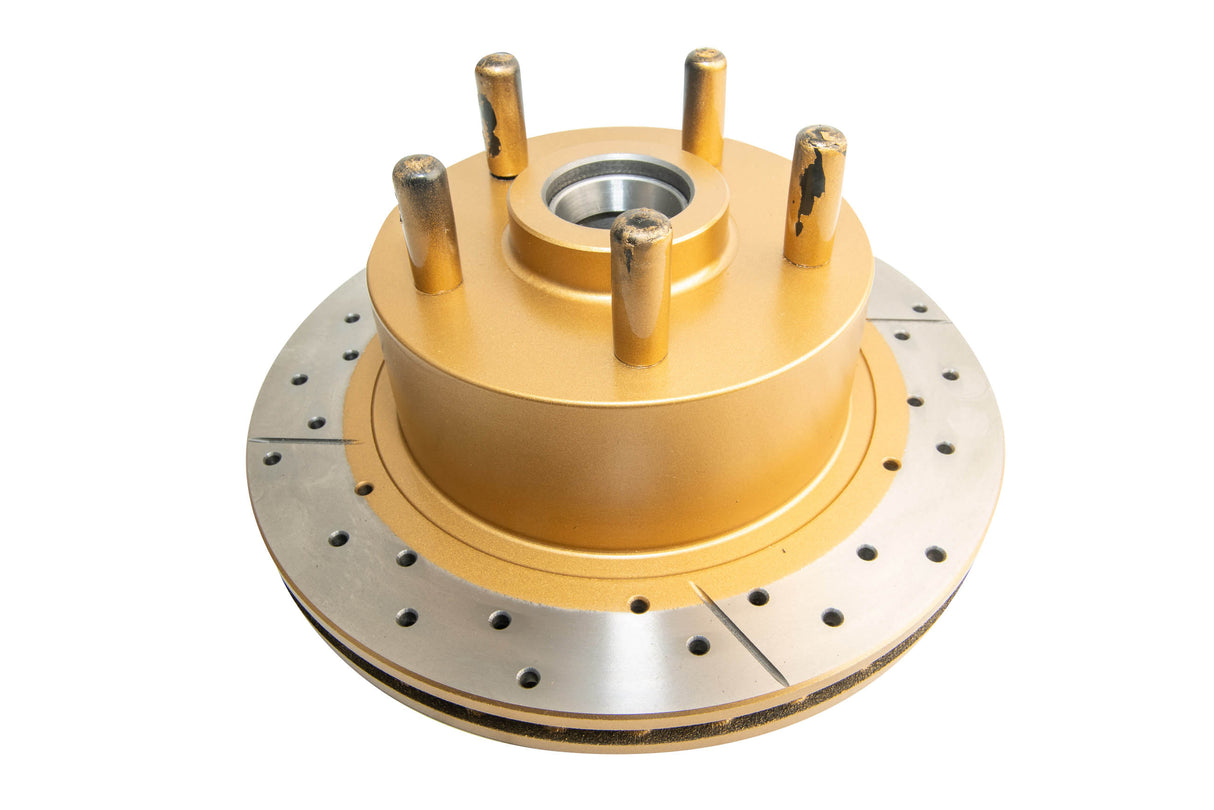 Street Gold Cross-Drill/Slotted Kp Holden 78-92 Vb-Vp Hub Type DBA015X - DBA