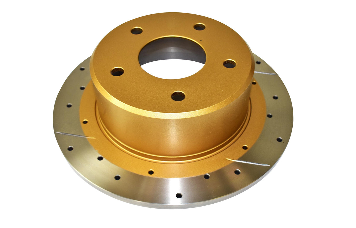 Street Gold Cross-Drilled/Slotted SldHolden 78-97 Vb-Vs Rear DBA016X - DBA