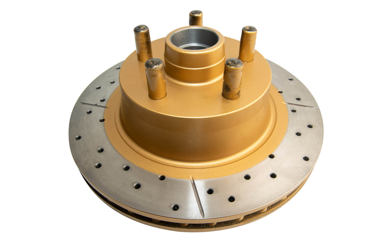 Street Gold Cross-Drill/Slotted Kp Ford 69-75 Xw-Xb Front Hub Type DBA106HX - DBA