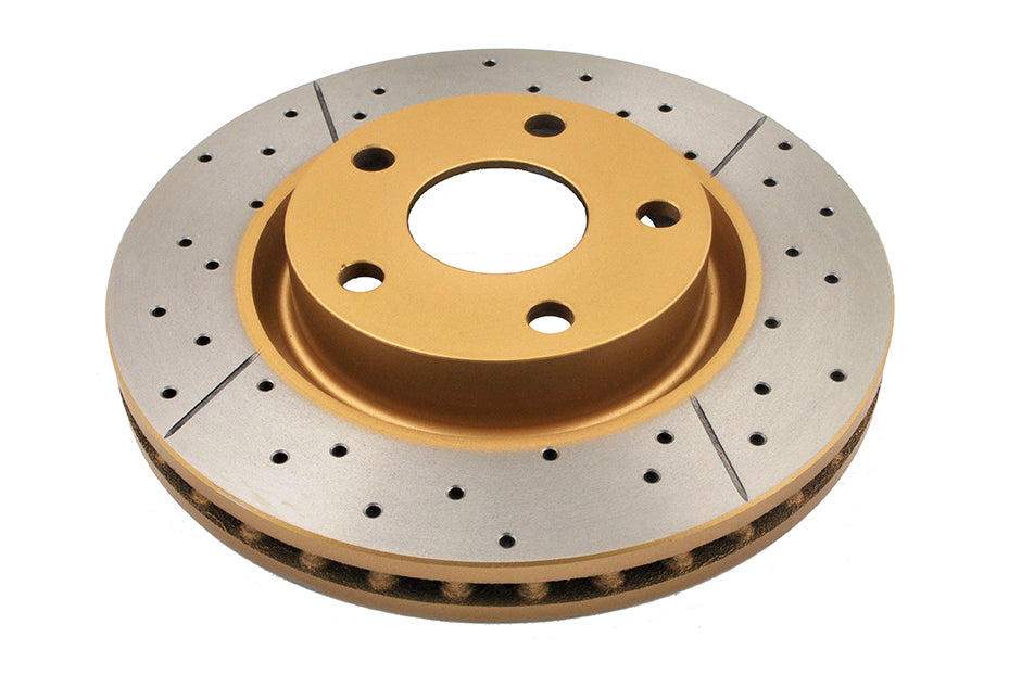 Street Gold Cross-Drill/Slotted Kp Commodore Ve/Vf V6 06-> Front DBA2026X - DBA