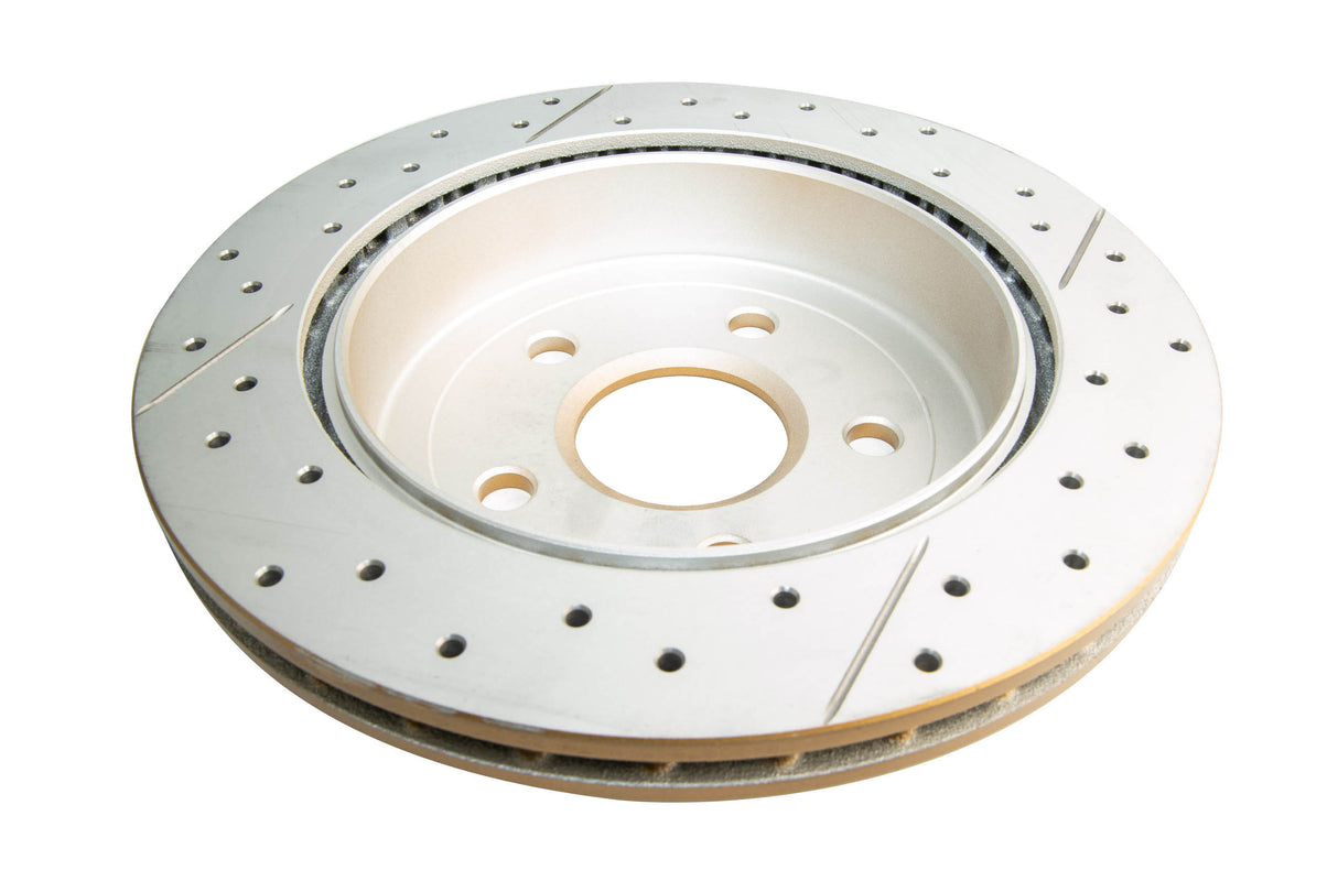 Street Gold Cross-Drill/Slotted Kp Commodore Ve/Vf V6 06-> Rear DBA2027X - DBA